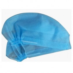 Disposable Doctor's/Surgeon's Cap, Elastic Blue, 100pcs/pack