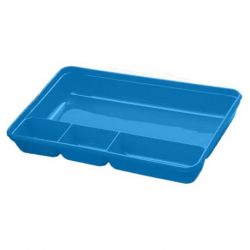 UK made Reusable Holloware 4 Compartment Tray (Blue Colour)
