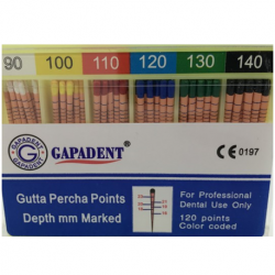 Gapadent Gutta Percha (GP) Points, (#90-140 & Assorted Sizes)