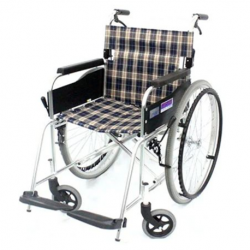 Miki Standard Wheelchair Foldback with Assisted Brakes w/o Anti-Tipper, 18inch Per Unit