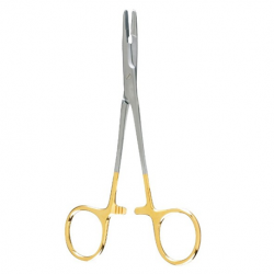 German Olsen-Hegar TC Needle Holder with Scissors, Straight, 14cm, Per Unit