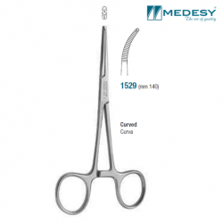 Medesy Plier Rochester-Kocher mm140 1X2 Curved #1529