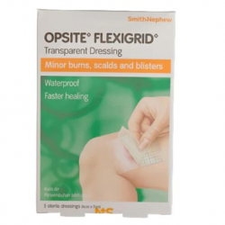 Smith&Nephew Opsite Flexigrid Transparent Film Dressings, 6cmx7cm (5pcs/box)