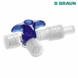 B Braun Discofix C 3-way Stopcock, Blue, 100pcs/box