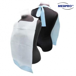 Medpro Disposable Adult Bibs with Pocket, 100pcs/packet