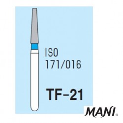 MANI Diamond Bur Tapered Fissure TF-21 (5pcs/pack) 