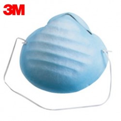 3M Fluid Resistan Molded Face Masks, Blue (50 Masks/Box)
