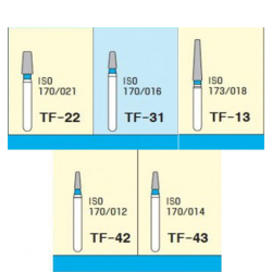 MANI Diamond Bur Tapered Fissure(5pcs/pack)