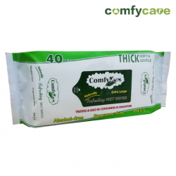 ComfyCare Wet Wipes, Extra Large, 20cm x 30cm, 40pcs/packet