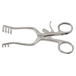 German Weitlaner Retractor, Sharp, 3 x 4 Teeth, Per Unit