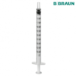 B Braun Omnifix Fine Dosage Latex Free Luer Cone Syringe without Needle, 1ml, 100pcs/box