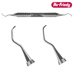 Hu-Friedy Double End Columbia Curette 4R/4L #6 Satin Steel Handle, Each