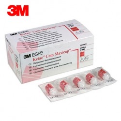 3M Ketac Cem Aplicap/Maxicap Permanent Glass Ionomer Luting Cement, 50/Pack