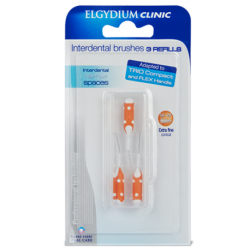 Elgydium Interdental Brushes 3 Refills, Blue/ Orange/ Red/ Purple ( X8 Packs )