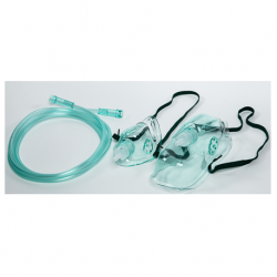 Sterile Oxygen Elongated Mask with 7ft tubing, Adult 