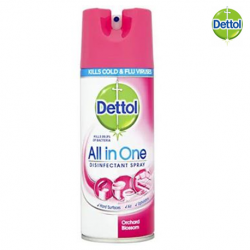 [6 Bottles] Dettol Disinfectant Spray, Orchard Blossom, 400ml, Per Bottle