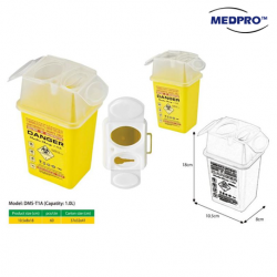 Medpro Sharps Disposable Box, 1 Litre, Per Unit