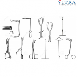Vitra Instruments Hysterectomy Surgical Instruments Set