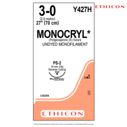 Ethicon Monocryl (Poliglecaprone 25) Suture #Y427H (36pcs/box)