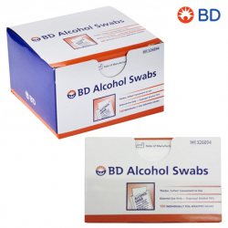 BD Alcohol Swabs, 100pcs/box