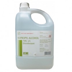 ICM Isopropyl Alcohol 70% V/V, 4 Litres, Per Can