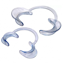 Cheek Retractors C Type, Clear, 2pcs/box