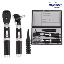 Medpro Led Light Otoscope + Ophthalmoscope (2in1) Set, Per Set