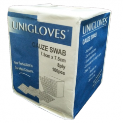 Unigloves Pre-Cut Gauze Swabs, 8ply, 100pcs X 20 packs