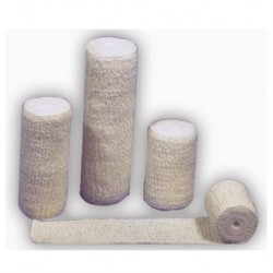 Unbleached Crepe Bandage, White, 12rolls/bag