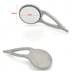 Anti-fog Rhodium Dental Mouth Mirror, 5pcs/pack