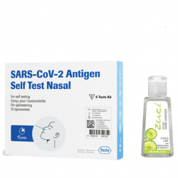 ROCHE SARS-CoV-2 Antigen Self Test Nasal (ART), 5 Test Kits/Box
