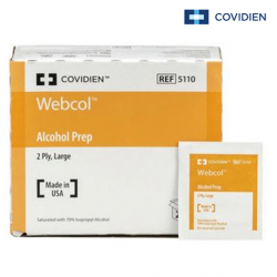 Covidien Sterile Webcol Alcohol Swab, 2-Ply, 200pcs/Box