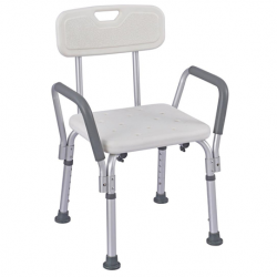 Arm & Back Rest Portable Shower Seat