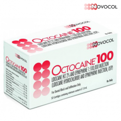 Novocol Octocaine 100 Glass Catridge, 1.8ml, 50catridge/box