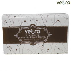Veora Exclusive Multifold Towel, 230mm x 230mm (200s/pk, 16pks/carton)
