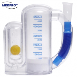 Medpro Deep Breathing Exerciser Incentive Spirometer, 5000mls, Per Unit