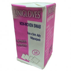 Unigloves Non-Sterile Non-Woven Swabs, 4ply, 100pcs/pack