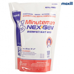 Maxill TB Minuteman Nex Gen Disinfectant Wipes, 160s/pouch