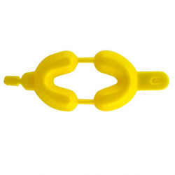 Fluoride Dual Arch Trays, Medium, Yellow, 50pcs/bag