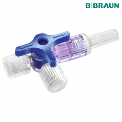 B. Braun Discofix 3-Way Stopcock Blue Luer Lock, 50pcs/box