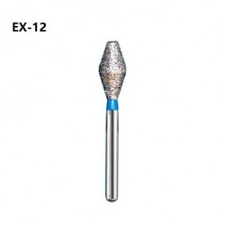 Mani Diamond Bur, Double Cone (EX-12), 5pcs/pack