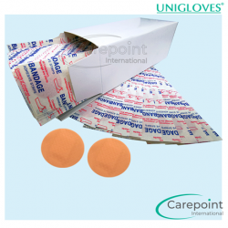 Unigloves First Aid Round Plaster (200pcs/box) X 4 Boxes