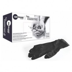 Sri Trang Nitrile Examination Powder-Free Gloves, Black, 100pcs/box