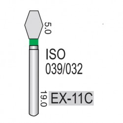 Diamond Burs, 5pcs/pack #EX-11C