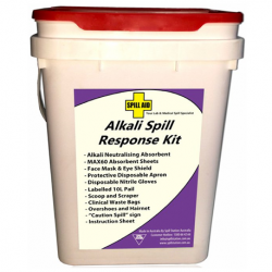 Spill Aid Alkali Spill Response Kit, 230 x 230 x 310mm, 1.35 Kg, Per Kit