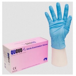Quovo Nitrile Examination Powder-Free Gloves (100pcs/box, 10boxes/carton)