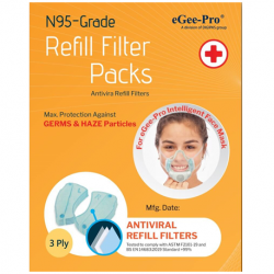 eGee-Pro N95 Grade GP980 Refill Filter for 3rd Gen. Face Mask