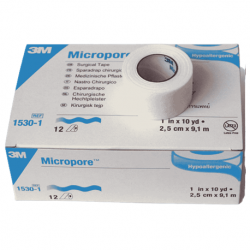 3M - Micropore Surgical Tape w/ Dispenser 1 x 10yd, Each, #1535-1. #1535-1