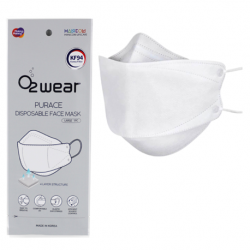 HANCOM O2WEAR KF94 Disposable Mask - Adults, White (50pc/box)