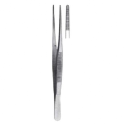 German Dissecting Forceps Narrow, Serrated, Per Unit